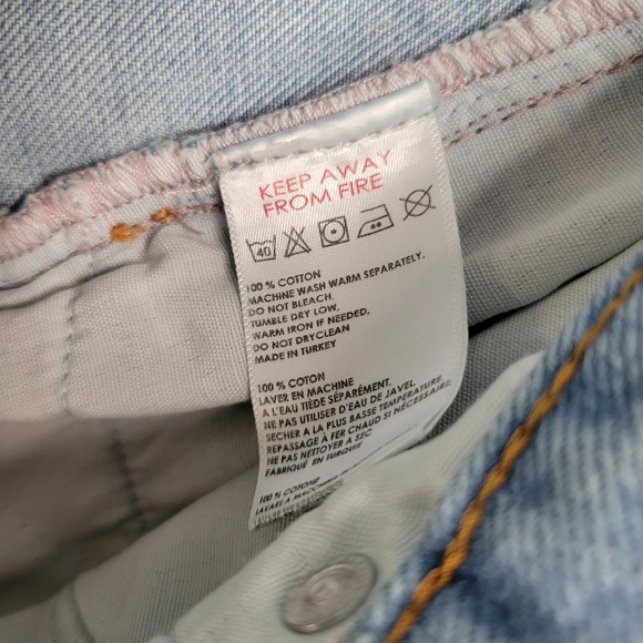 BDG Urban Outfitters Denim Mini Skirt Distressed‎ Raw Hem Button Front XL Boho - Picture 3 of 10